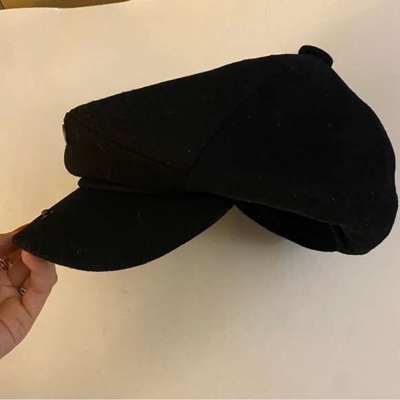 Accessories Mens Unisex Black Cotton Poly Newsboy Snap Cap Hat Poshmark